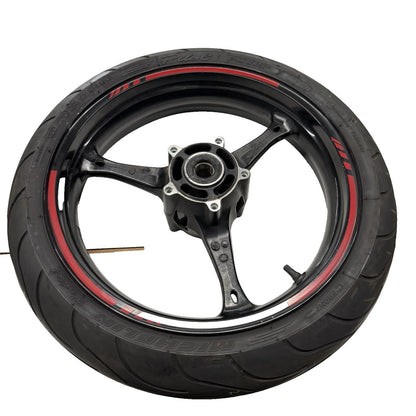 2006 2007 SUZUKI GSXR600 GSXR750 FRONT WHEEL RIM MICHELIN TIRE STRAIGHT