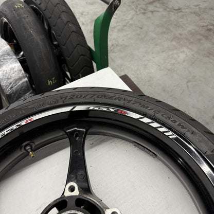 2005 2006 SUZUKI GSXR1000 FRONT WHEEL RIM BLACK STRAIGHT 54111-41G00-019