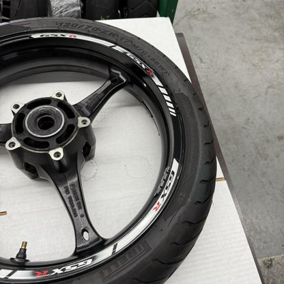 2005 2006 SUZUKI GSXR1000 FRONT WHEEL RIM BLACK STRAIGHT 54111-41G00-019