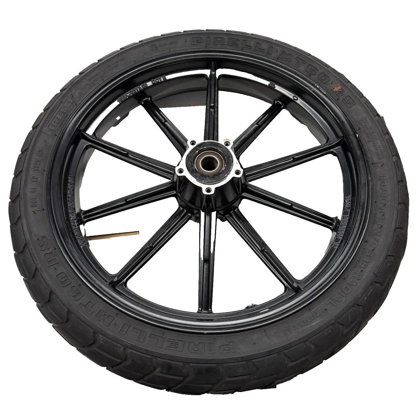 2011 - 2020 Harley Sportster XL883L FRONT WHEEL BLACK RIM PIRELLI TIRE