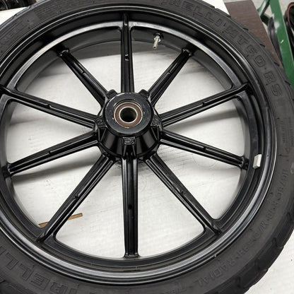 2011 - 2020 Harley Sportster XL883L FRONT WHEEL BLACK RIM PIRELLI TIRE