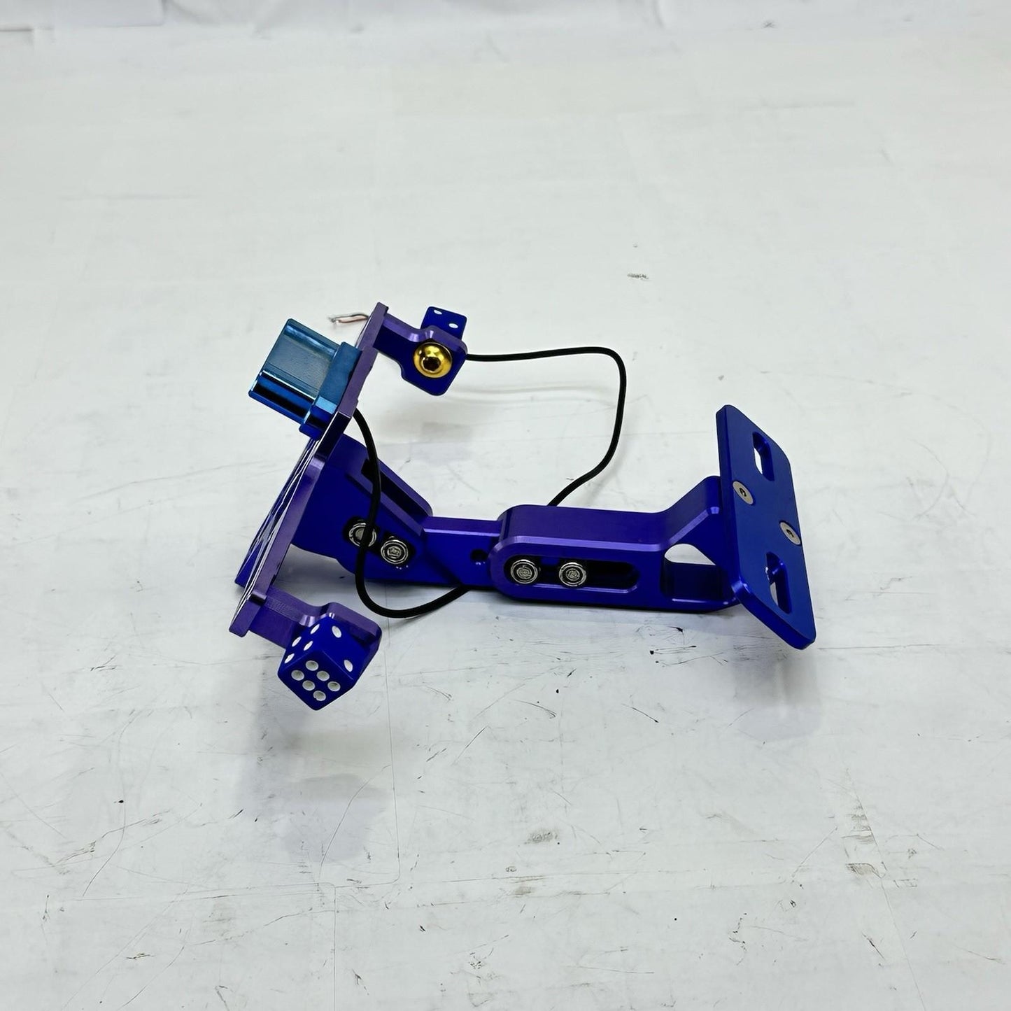 2006 2007 SUZUKI GSXR 600 GSXR 750 LICENSE PLATE HOLDER LIGHT BRACKET MOUNT BLUE