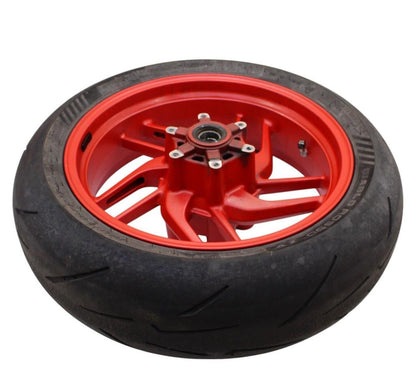 2016 - 2019 DUCATI PANIGALE 959 REAR WHEEL RED RIM TIRE STOCK STRAIGHT STOCK