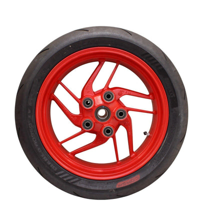 2016 - 2019 DUCATI PANIGALE 959 REAR WHEEL RED RIM TIRE STOCK STRAIGHT STOCK