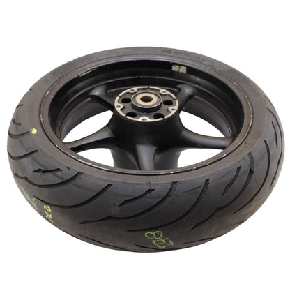 2006 2007 YAMAHA YZF R6 REAR WHEEL BACK RIM BLACK STRAIGHT STOCK