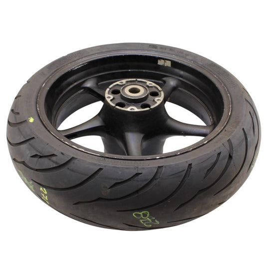 2006 2007 YAMAHA YZF R6 REAR WHEEL BACK RIM BLACK STRAIGHT STOCK