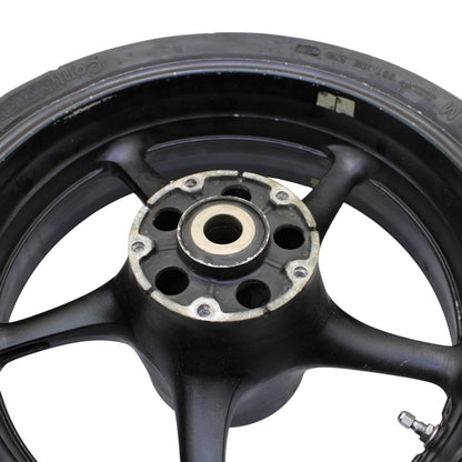 2006 2007 YAMAHA YZF R6 REAR WHEEL BACK RIM BLACK STRAIGHT STOCK