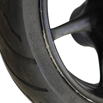 2006 2007 YAMAHA YZF R6 REAR WHEEL BACK RIM BLACK STRAIGHT STOCK