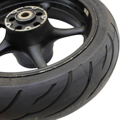 2006 2007 YAMAHA YZF R6 REAR WHEEL BACK RIM BLACK STRAIGHT STOCK