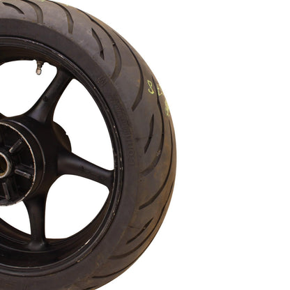 2006 2007 YAMAHA YZF R6 REAR WHEEL BACK RIM BLACK STRAIGHT STOCK