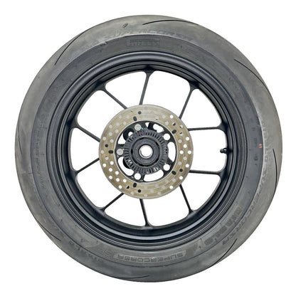 2021 - 2026 APRILIA RSV4 REAR WHEEL BACK BRAKE ROTOR RIM TIRE RUBBER BLACK