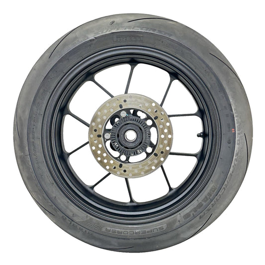 2021 - 2026 APRILIA RSV4 REAR WHEEL BACK BRAKE ROTOR RIM TIRE RUBBER BLACK
