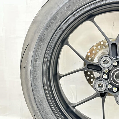2021 - 2026 APRILIA RSV4 REAR WHEEL BACK BRAKE ROTOR RIM TIRE RUBBER BLACK
