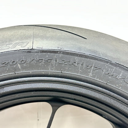 2021 - 2026 APRILIA RSV4 REAR WHEEL BACK BRAKE ROTOR RIM TIRE RUBBER BLACK