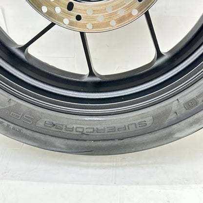2021 - 2026 APRILIA RSV4 REAR WHEEL BACK BRAKE ROTOR RIM TIRE RUBBER BLACK