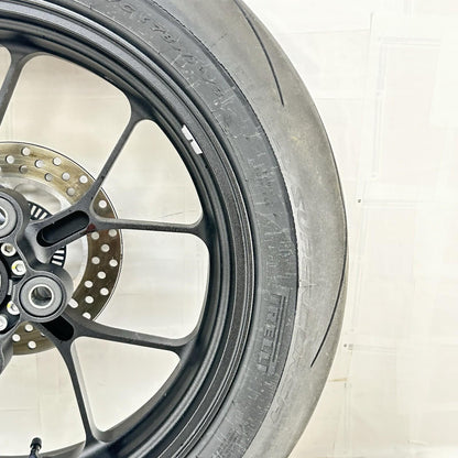 2021 - 2026 APRILIA RSV4 REAR WHEEL BACK BRAKE ROTOR RIM TIRE RUBBER BLACK