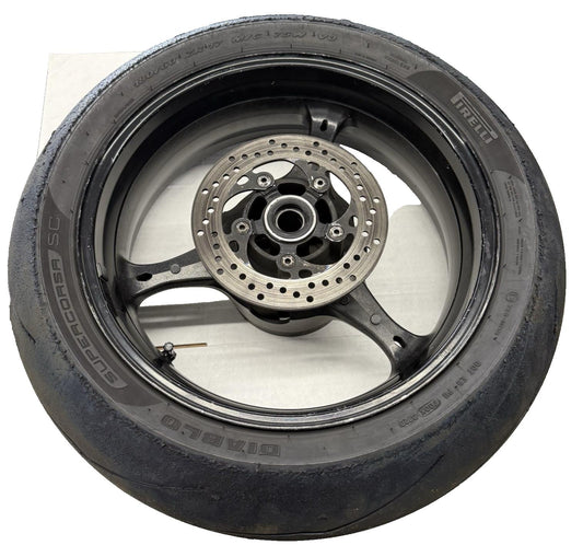 2006 2007 SUZUKI GSXR600 GSXR750 REAR WHEEL REAR RIM BRAKE ROTOR PIRELLI TIRE