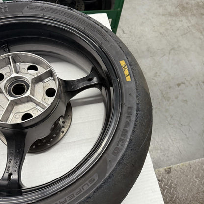 2006 2007 SUZUKI GSXR600 GSXR750 REAR WHEEL REAR RIM BRAKE ROTOR PIRELLI TIRE