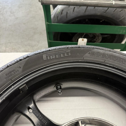 2006 2007 SUZUKI GSXR600 GSXR750 REAR WHEEL REAR RIM BRAKE ROTOR PIRELLI TIRE