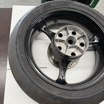2006 2007 SUZUKI GSXR600 GSXR750 REAR WHEEL REAR RIM BRAKE ROTOR PIRELLI TIRE
