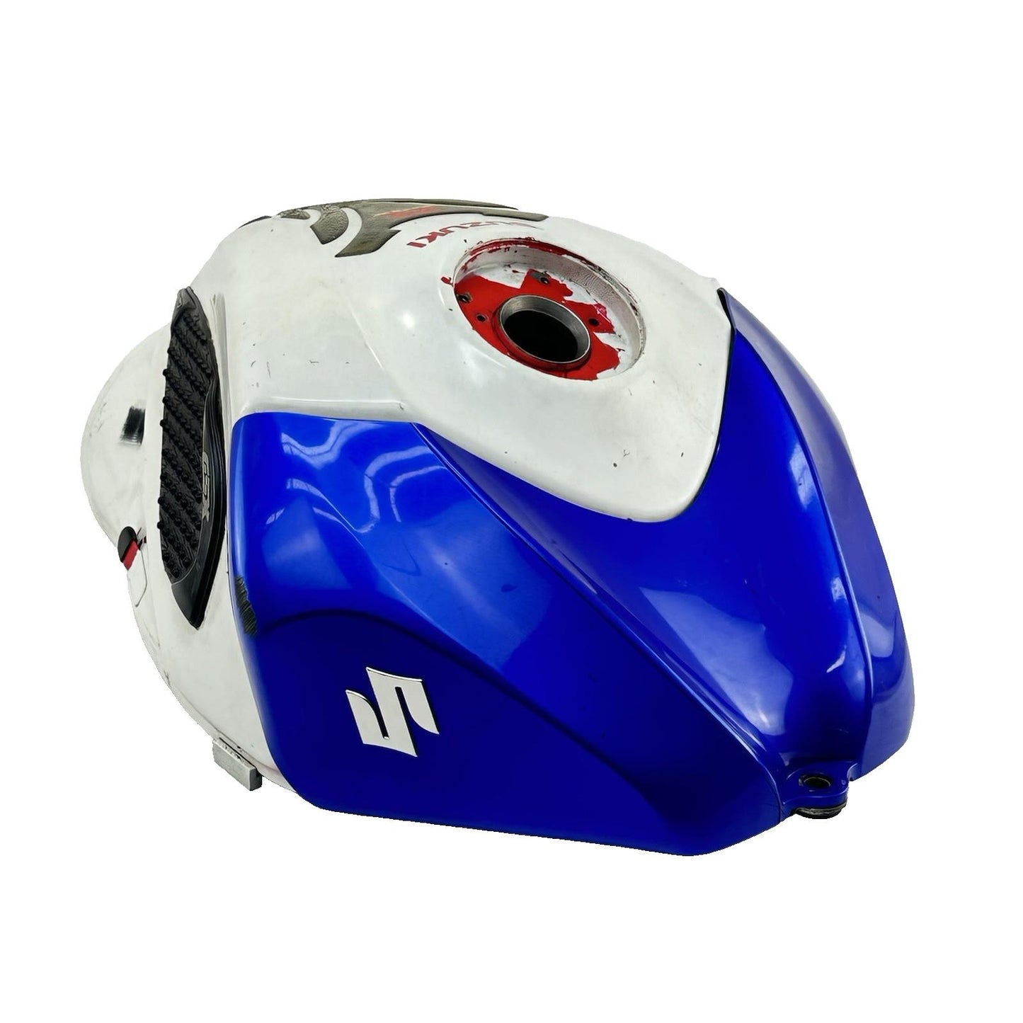 2006 2007 SUZUKI GSXR 600 GSXR 750 FUEL TANK GAS PETROL RESERVOIR WHITE BLUE