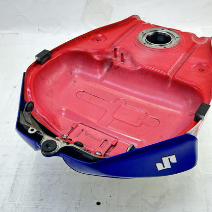 2006 2007 SUZUKI GSXR 600 GSXR 750 FUEL TANK GAS PETROL RESERVOIR WHITE BLUE