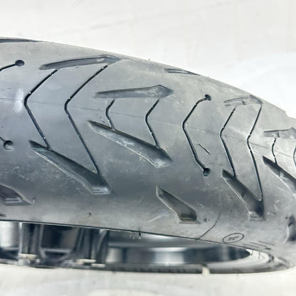 2006 2007 SUZUKI GSXR 600 GSXR 750 FRONT WHEEL RIM TIRE RUBBER BLACK STOCK