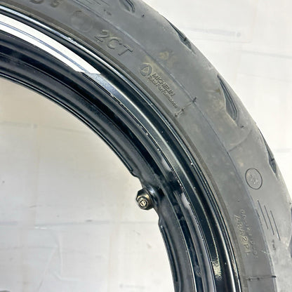 2006 2007 SUZUKI GSXR 600 GSXR 750 FRONT WHEEL RIM TIRE RUBBER BLACK STOCK