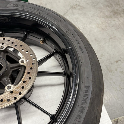 2010 - 2014 BMW S1000RR REAR WHEEL BACK RIM STRAIGHT PIRELLI TIRE BRAKE ROTOR