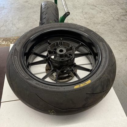 2010 - 2014 BMW S1000RR REAR WHEEL BACK RIM STRAIGHT PIRELLI TIRE BRAKE ROTOR