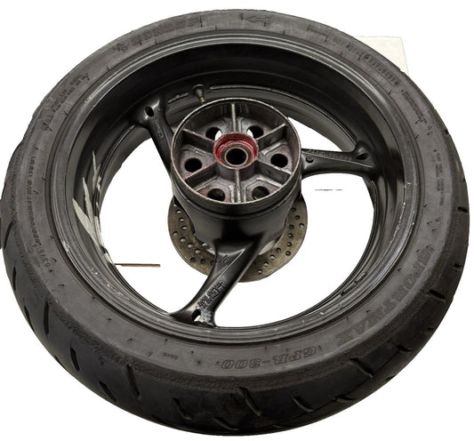 2011 - 2025 SUZUKI GSXR600 GSXR750 REAR WHEEL BACK RIM ROTOR HUB BLACK STOCK