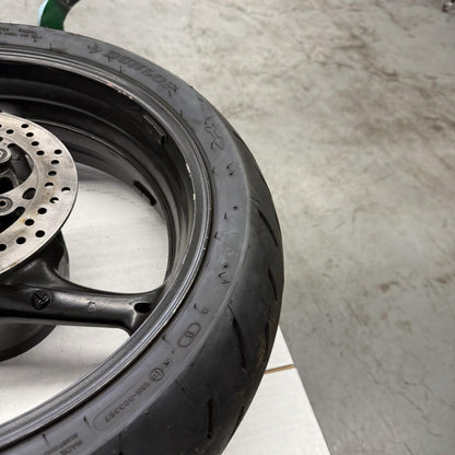 2011 - 2025 SUZUKI GSXR600 GSXR750 REAR WHEEL BACK RIM ROTOR HUB BLACK STOCK