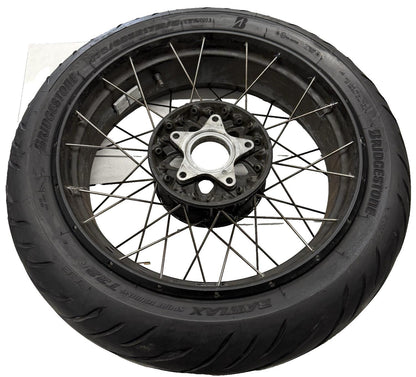 2017 - 2020 BMW R NINE T REAR WHEEL BACK TIRE BRIDGESTONE RIM STOCK STRAIGHT