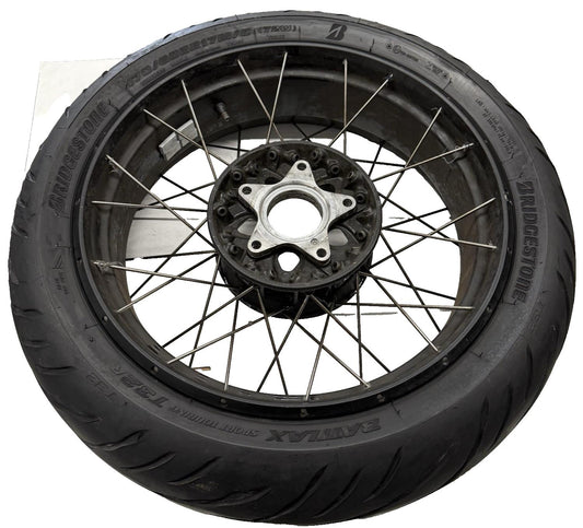 2017 - 2020 BMW R NINE T REAR WHEEL BACK TIRE BRIDGESTONE RIM STOCK STRAIGHT