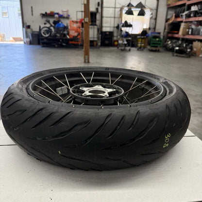 2017 - 2020 BMW R NINE T REAR WHEEL BACK TIRE BRIDGESTONE RIM STOCK STRAIGHT