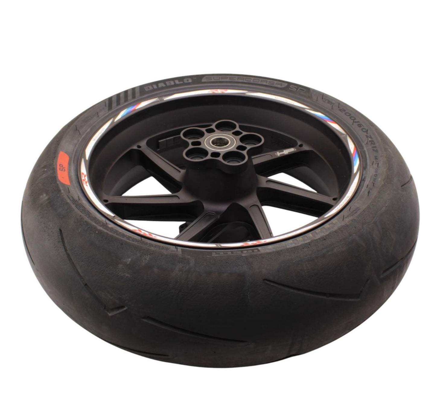 2015 - 2019 BMW S1000 REAR WHEEL HP FORGED BACK RIM TIRE BLACK OEM STRAIGHT