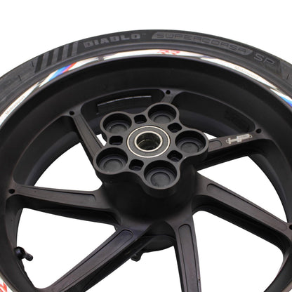 2015 - 2019 BMW S1000 REAR WHEEL HP FORGED BACK RIM TIRE BLACK OEM STRAIGHT