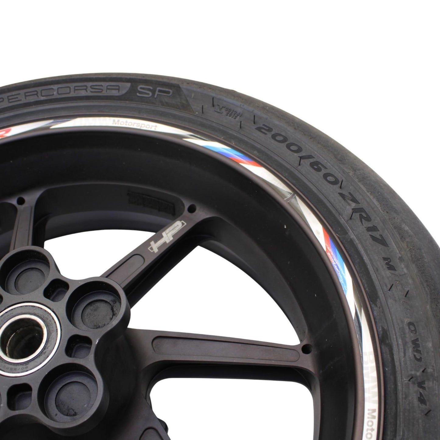 2015 - 2019 BMW S1000 REAR WHEEL HP FORGED BACK RIM TIRE BLACK OEM STRAIGHT
