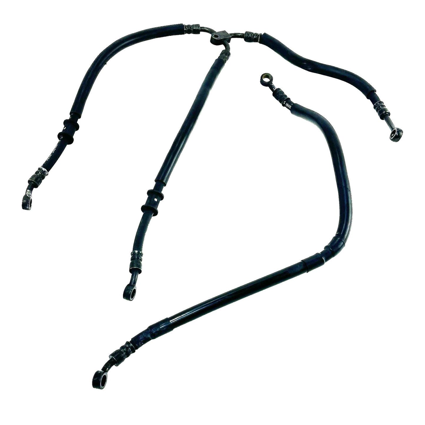 2003 - 2005 YAMAHA YZF R6 BRAKE HOSES FRONT REAR LINES BLACK STOCK