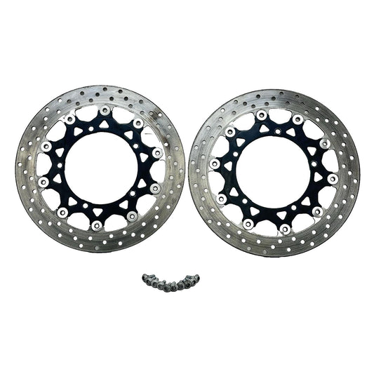 2003 - 2005 YAMAHA YZF R6 FRONT BRAKE ROTORS DISCS LEFT RIGHT SET PAIR BOLTS