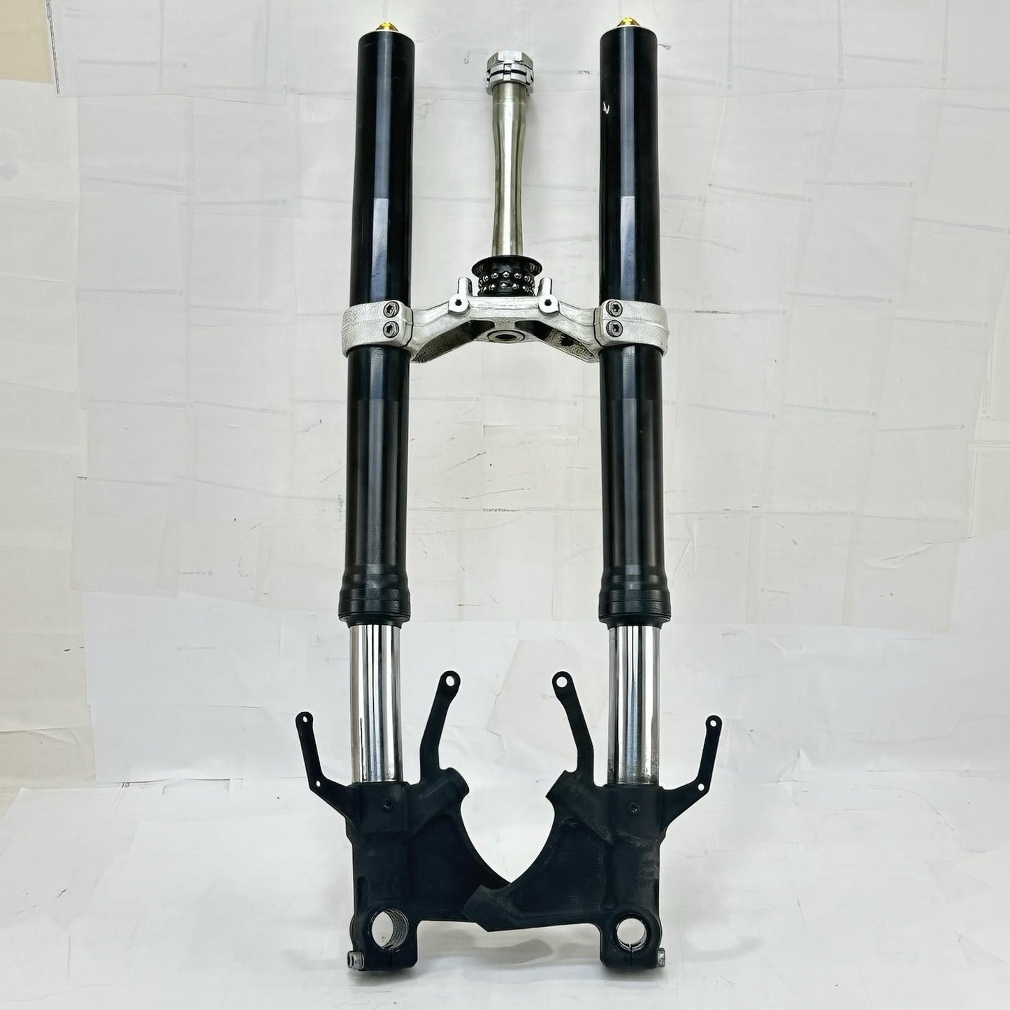 2003 - 2005 YAMAHA YZF R6 FRONT FORKS SUSPENSION ABSORBERS TRIPLE TREE *BENT*