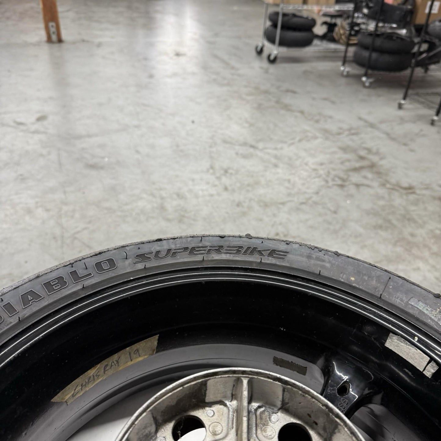 2007 2008 SUZUKI GSXR 1000 REAR WHEEL RIM BRAKE ROTOR PIRELLI TIRE STRAIGHT
