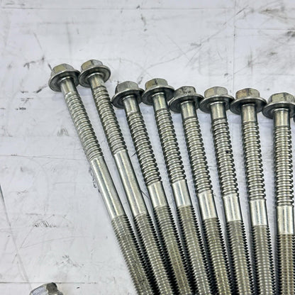 2008 - 2011 HONDA CBR1000RR CRANKCASE BOLTS HARDWARE SCREWS SILVER