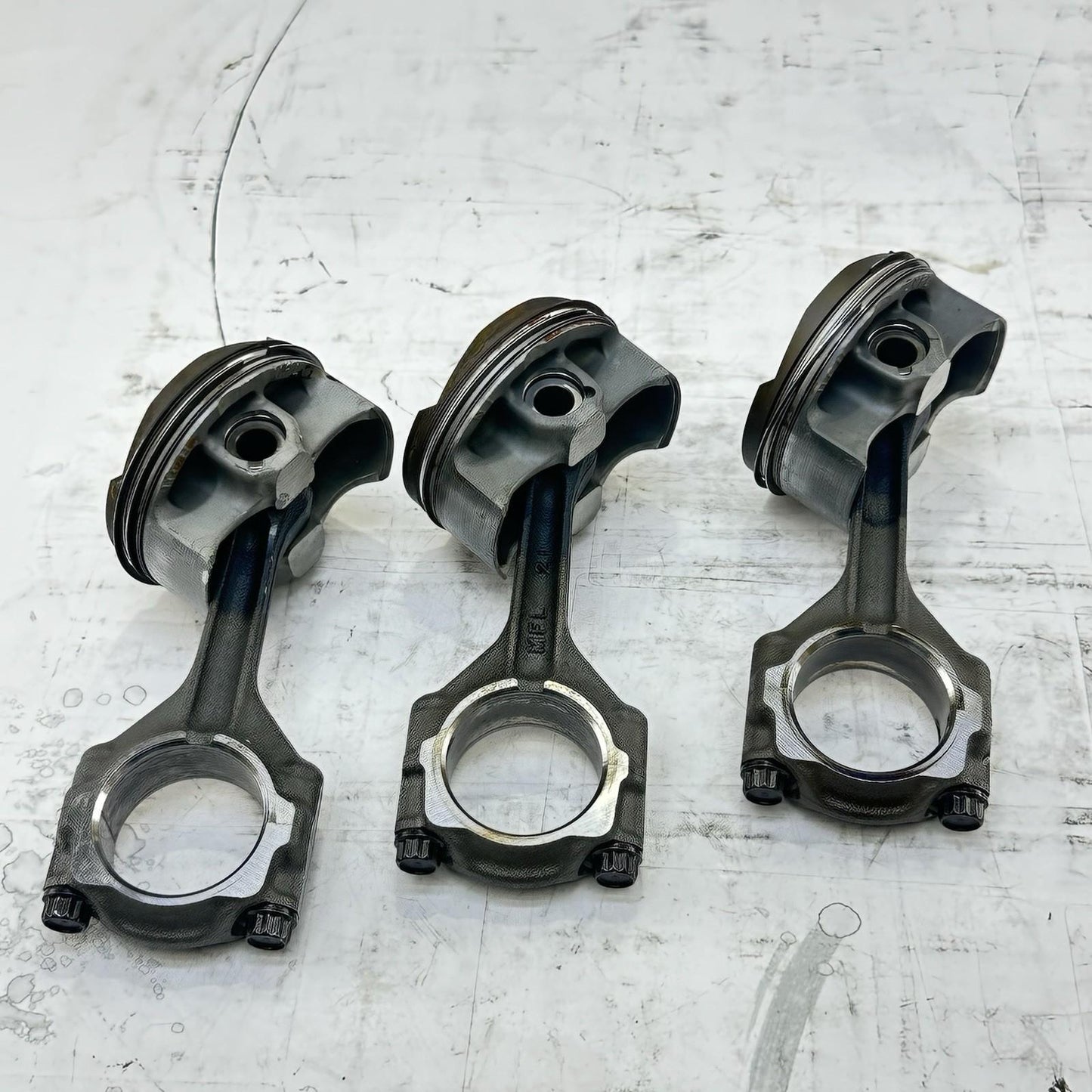 2008 - 2011 HONDA CBR1000RR PISTONS CONNECTING RODS ENGINE MOTOR BLOCK SET OF 3