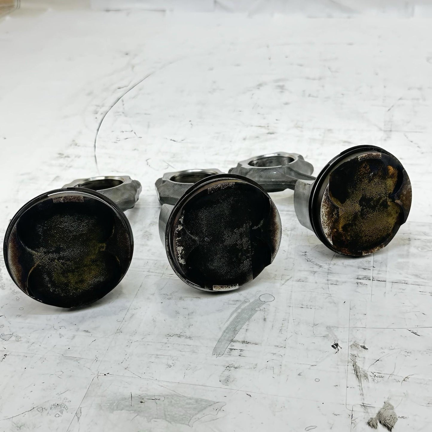 2008 - 2011 HONDA CBR1000RR PISTONS CONNECTING RODS ENGINE MOTOR BLOCK SET OF 3