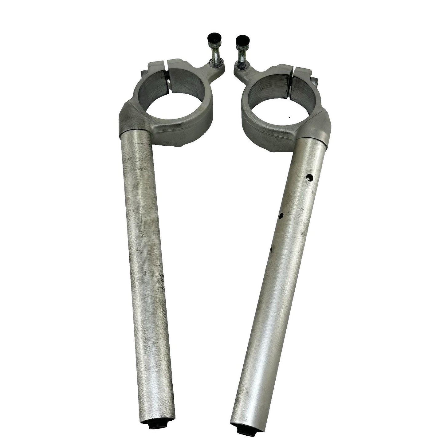 2009 - 2011 YAMAHA YZF R1 CLIP ON HANDLE BARS LEFT RIGHT SET PAIR SILVER STOCK