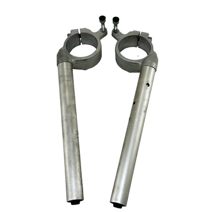 2009 - 2011 YAMAHA YZF R1 CLIP ON HANDLE BARS LEFT RIGHT SET PAIR SILVER STOCK