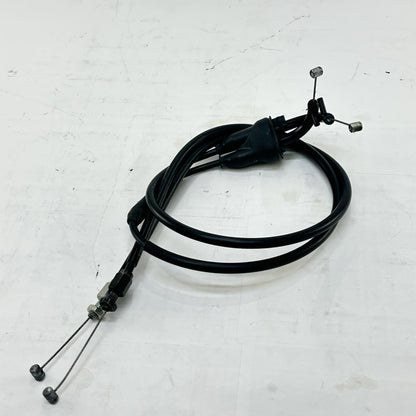 2009 - 2011 YAMAHA YZF R1 THROTTLE CABLES LINES SET PAIR BLACK STOCK