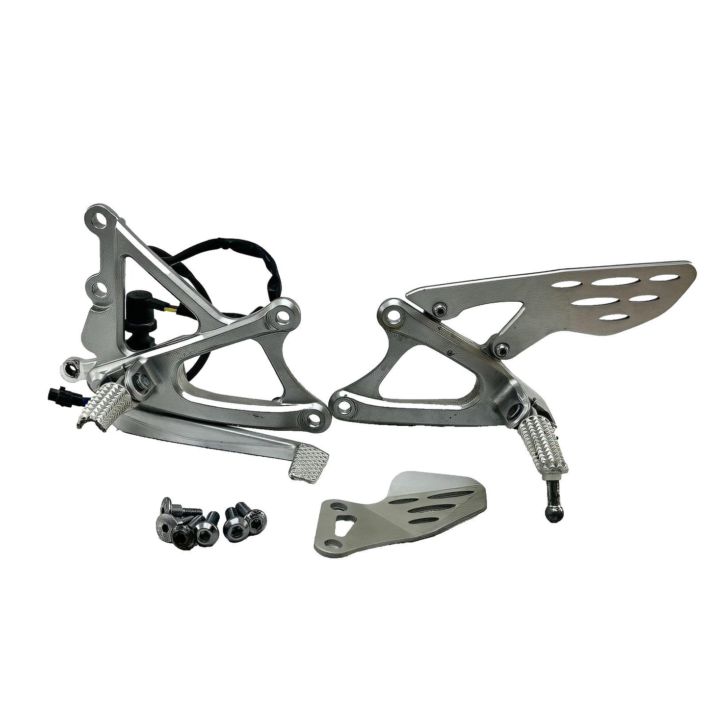 2009 - 2011 YAMAHA YZF R1 REAR SET BRAKE PEDAL LEFT RIGHT PAIR SILVER STOCK