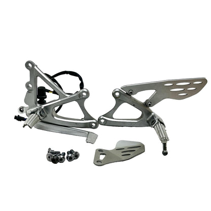 2009 - 2011 YAMAHA YZF R1 REAR SET BRAKE PEDAL LEFT RIGHT PAIR SILVER STOCK